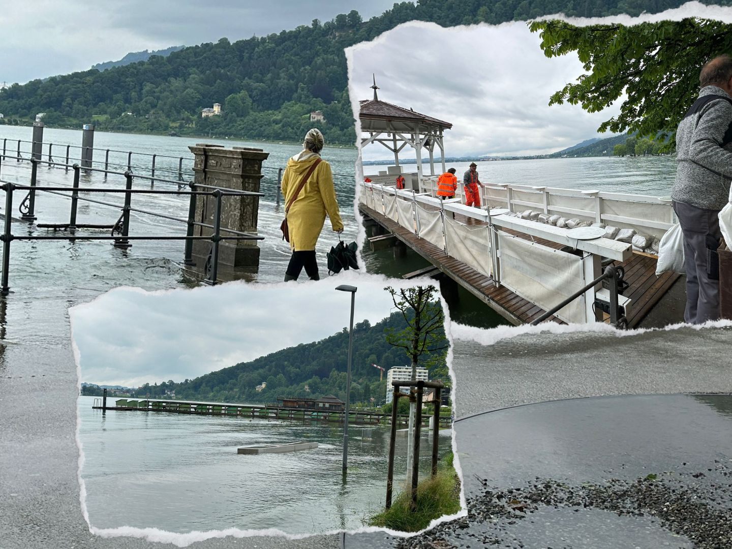 Der Pegel des Bodensees hat mittlerweile die Fünf-Meter-Marke überschritten Der Pegel des Bodensees hat mittlerweile die Fünf-Meter-Marke überschritten