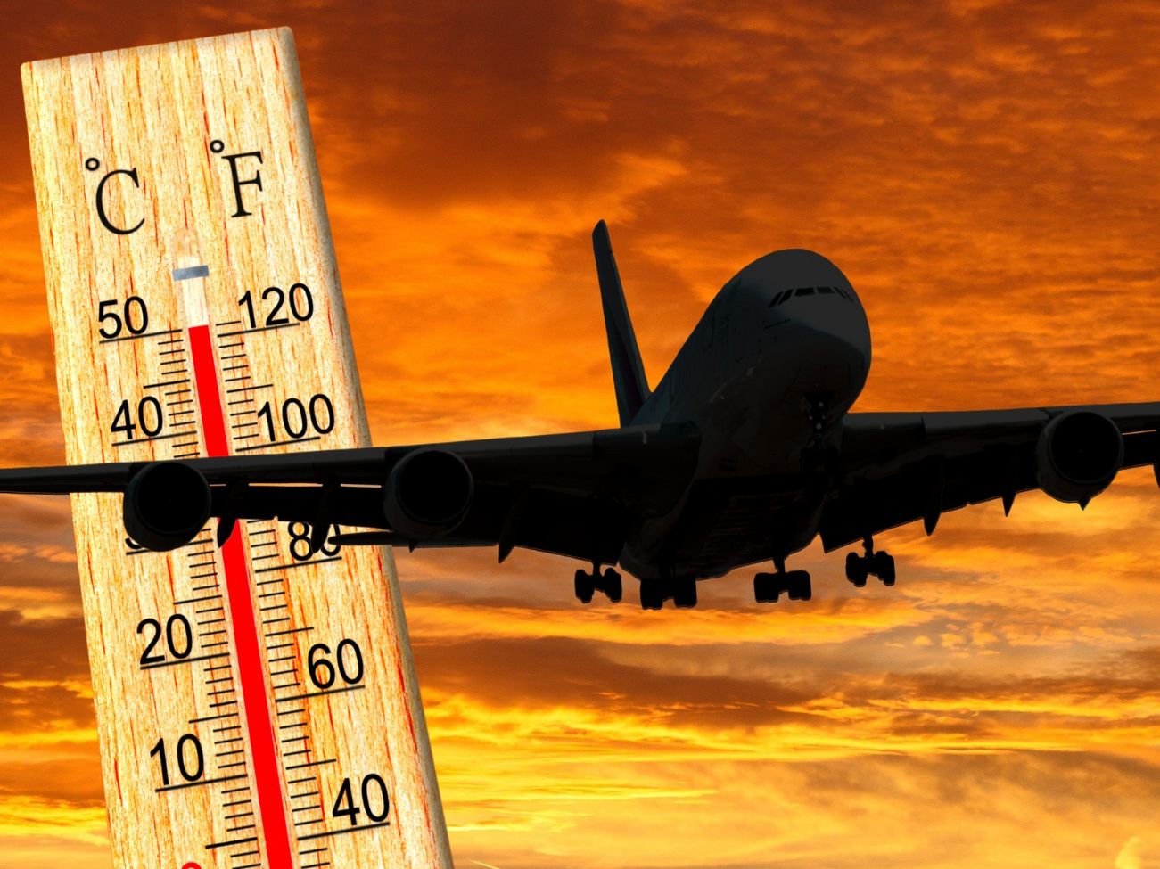 Über 50 Grad im Flugzeug löste Panik unter den Passagieren aus. (Symbolbild)