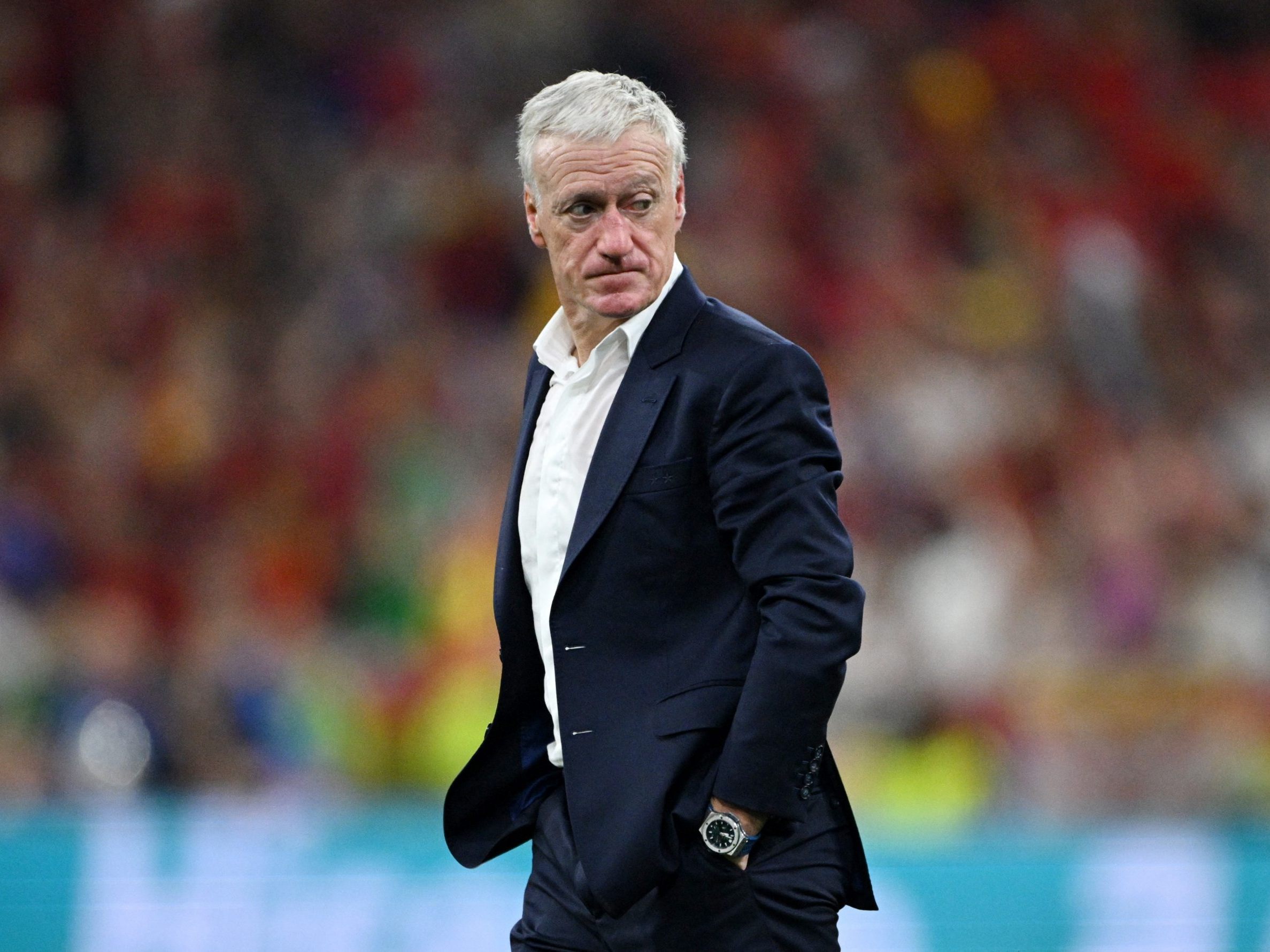 Frankreich kam mit Trainer Deschamps bis ins Halbfinale der Fußball-EM.