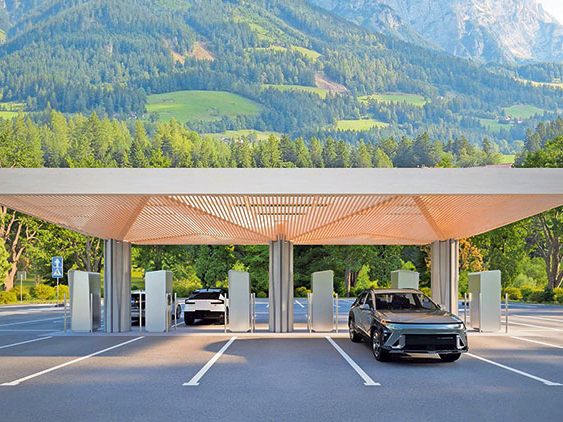 Laden lieber ohne: Zero-CO2-Ladepark Bregenz.