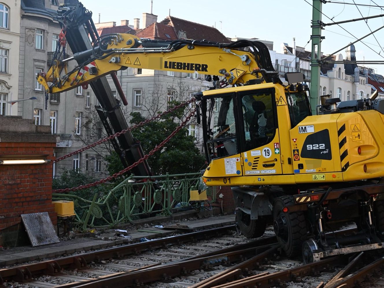 Die Wiener U6 ist blockiert.