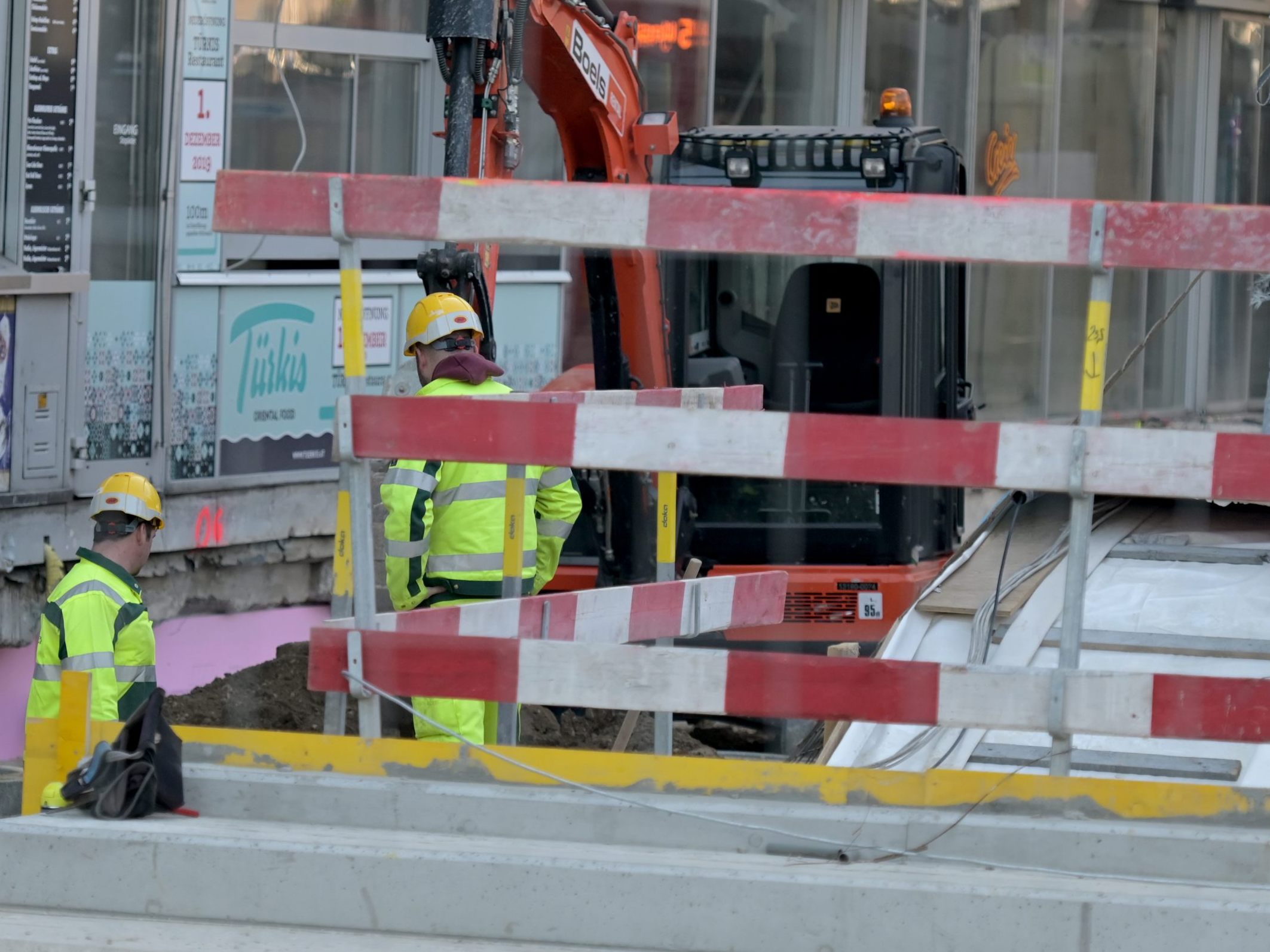 Bauarbeiten in Wien-Meidling
