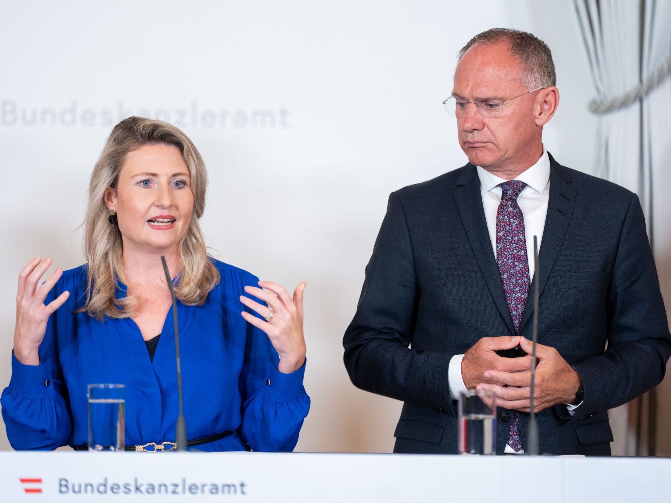 Susanne Raab und Gerhard Karner präsentierten die neue Strategie. Susanne Raab und Gerhard Karner präsentierten die neue Strategie.