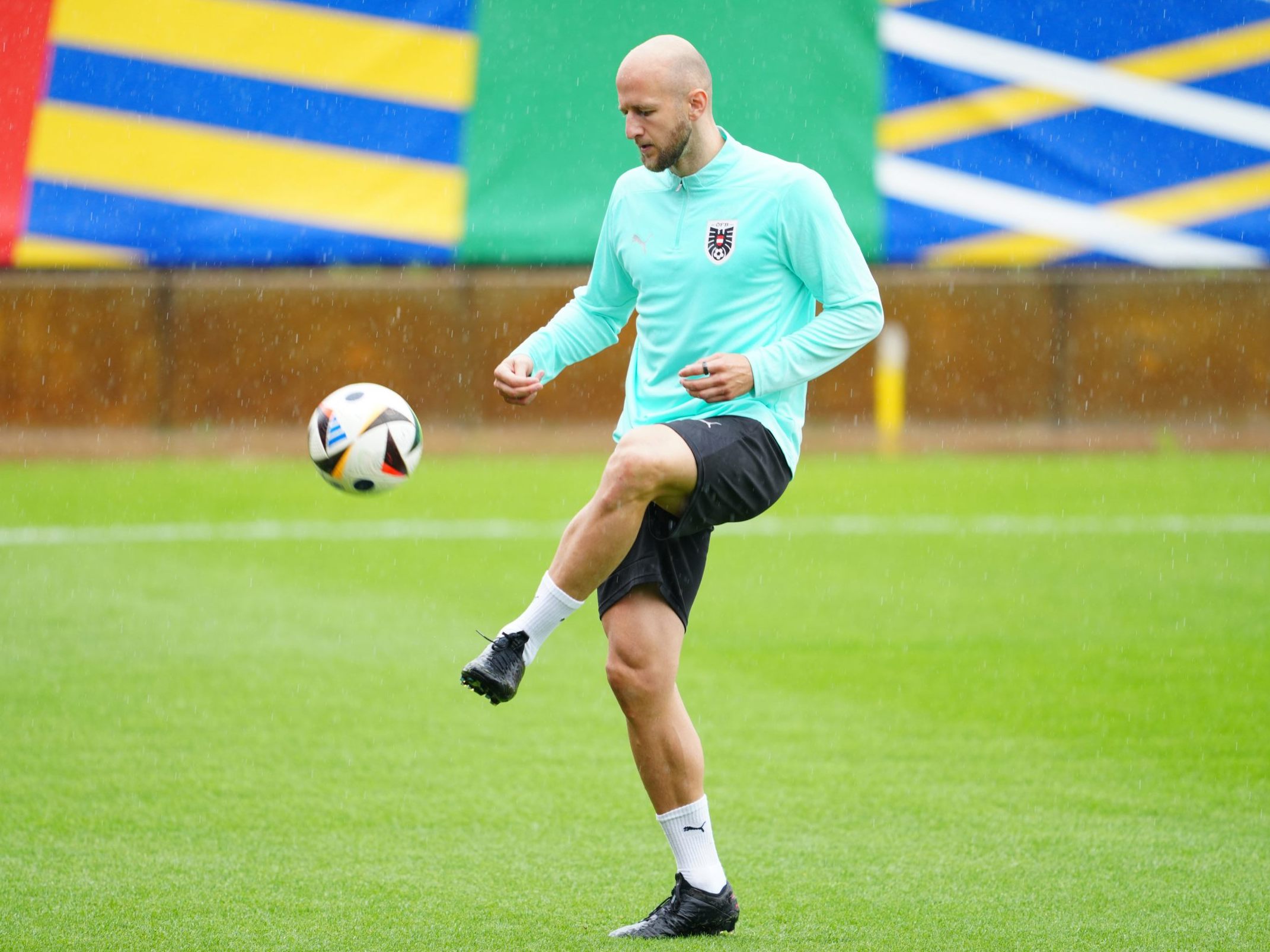 Gernot Trauner während eines Abschluss-Trainings des ÖFB-Teams. Gernot Trauner während eines Abschluss-Trainings des ÖFB-Teams.