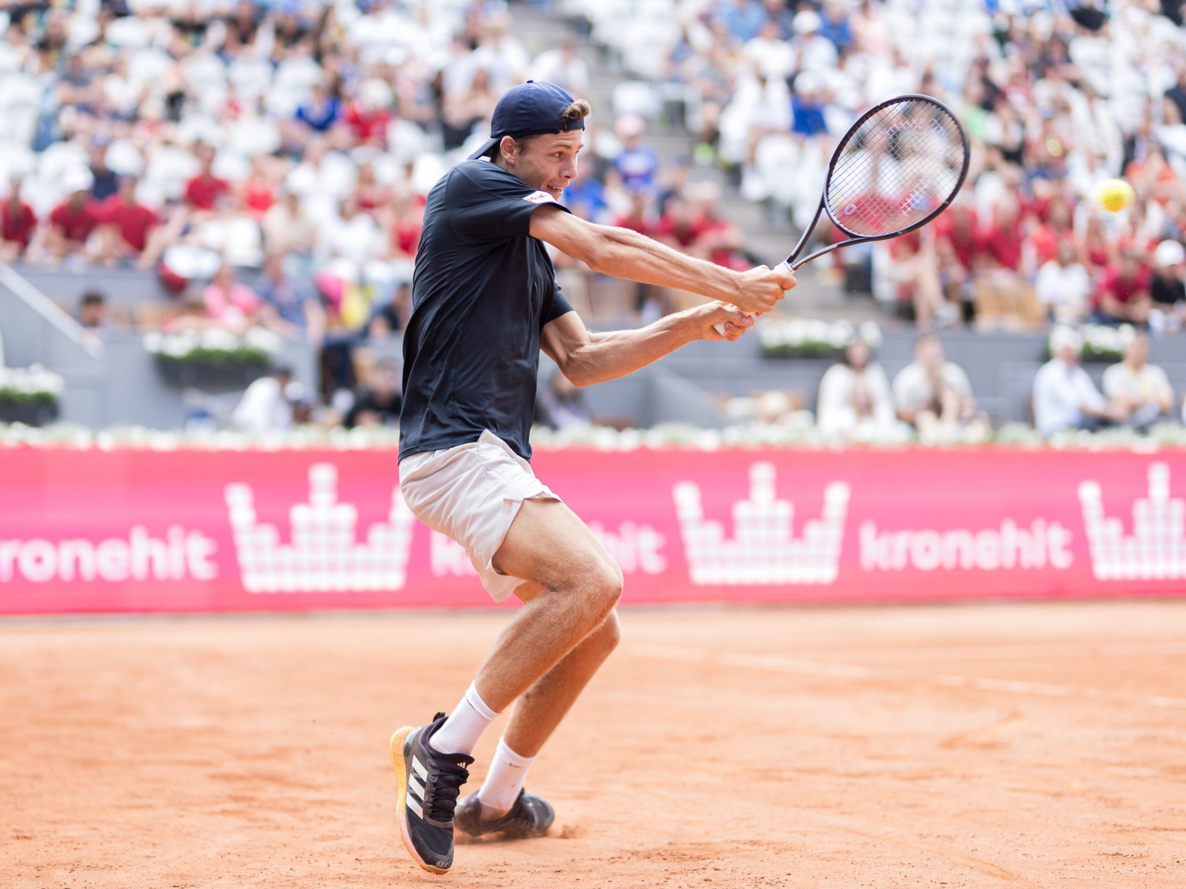 Joel Schwärzler musste sich in Kitzbühel Thiago Seyboth Wild geschlagen geben. Joel Schwärzler musste sich in Kitzbühel Thiago Seyboth Wild geschlagen geben.