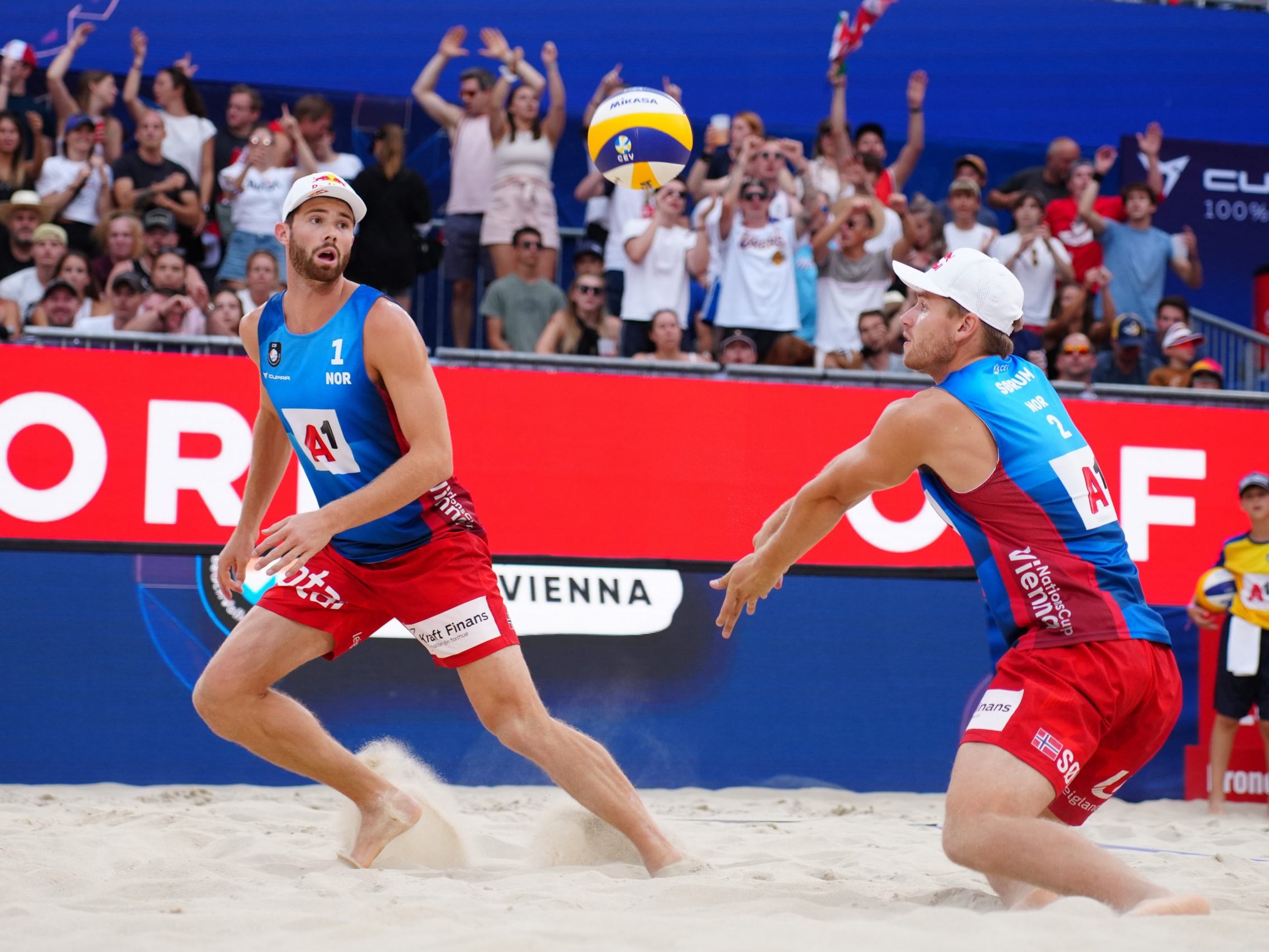 Auch Anders Mol/Christian Sörum sind beim A1 Beach Pro Vienna mit dabei.