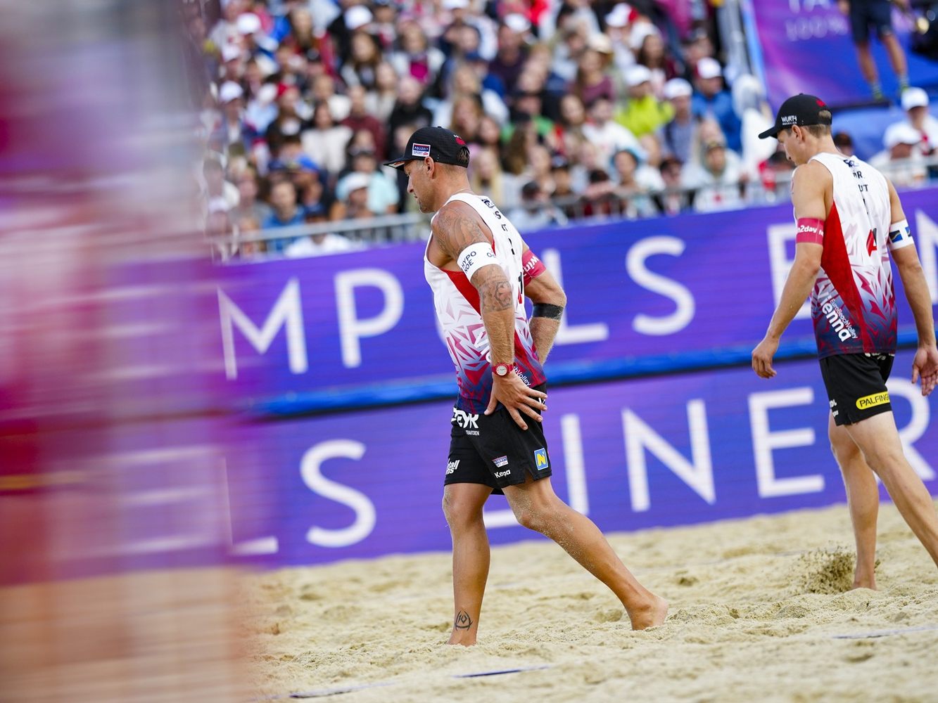 Hörl/Horst - hier auf einem Bild aus dem Vorjahr - starteten mit Niederlage ins Beachvolleyball-Turnier in Wien.