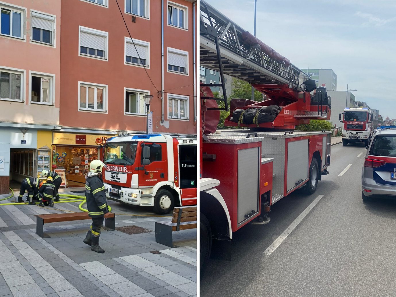 In Wiener Neustadt kam es gleich zu zwei Bränden. In Wiener Neustadt kam es gleich zu zwei Bränden.