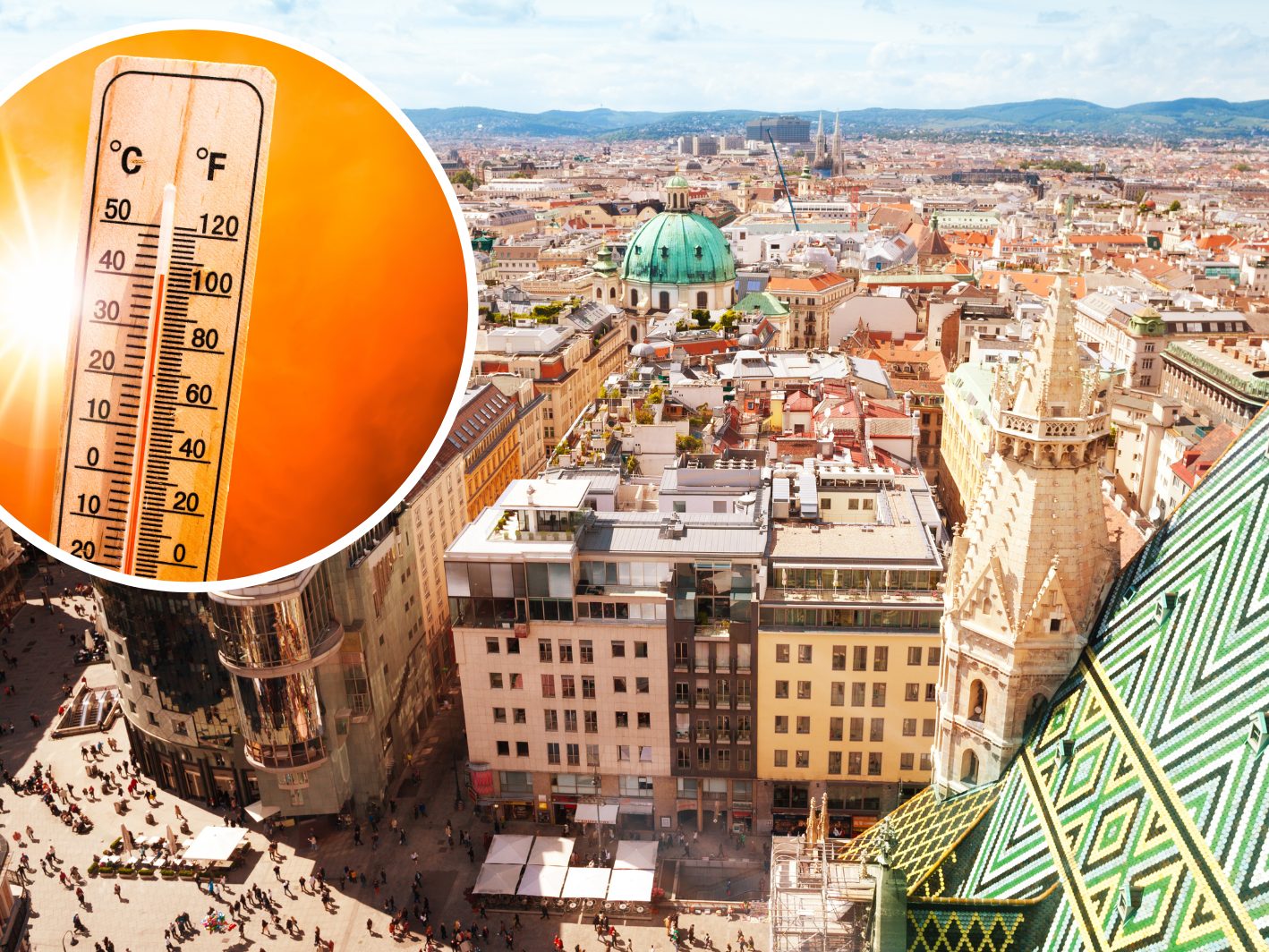 Die Ärztekammer warnt vor einer Hitzewelle in der Bundeshauptstadt.