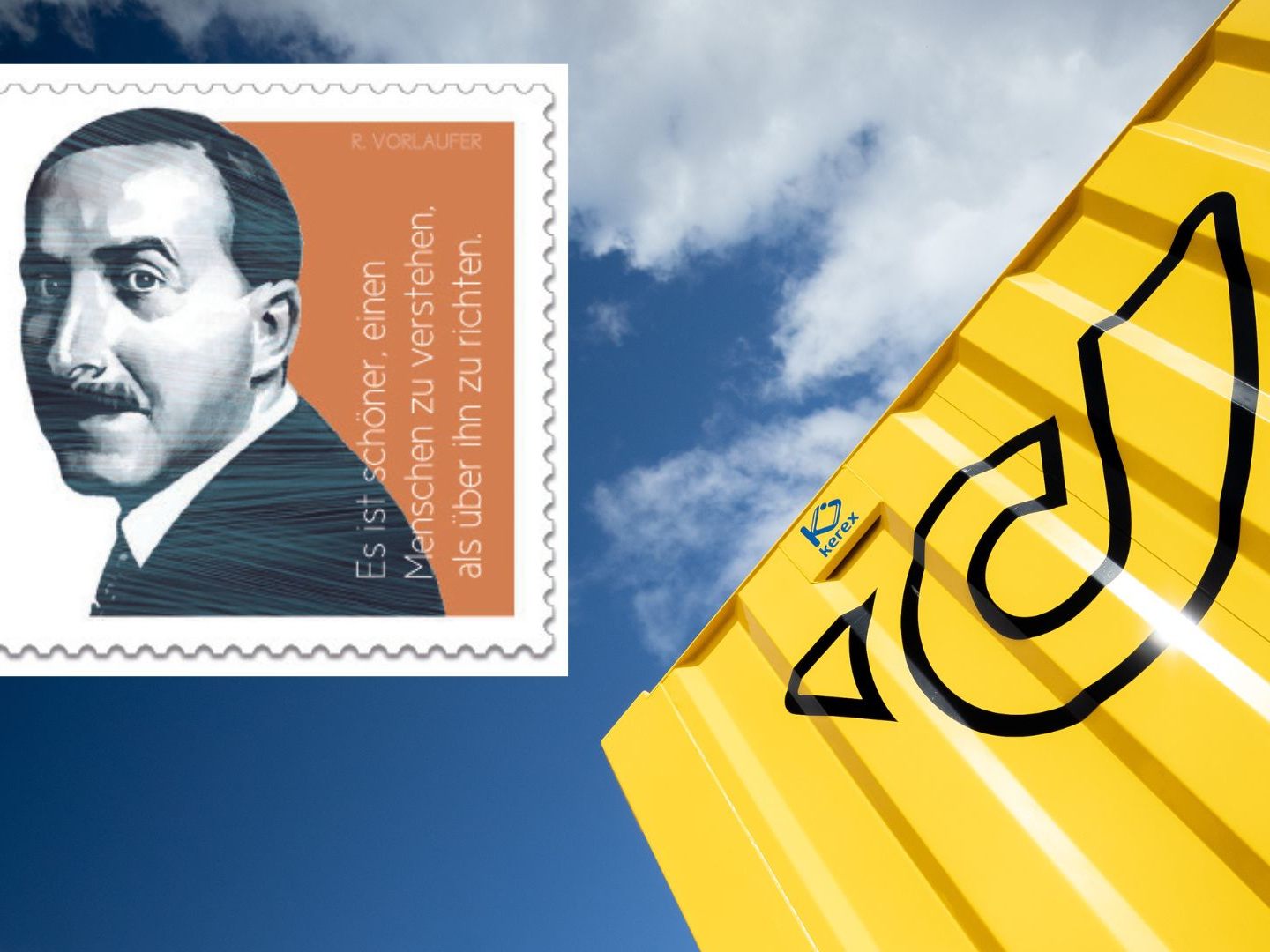 Die Post würdigt Stefan Zweig mit einer eigenen Briefmarke.