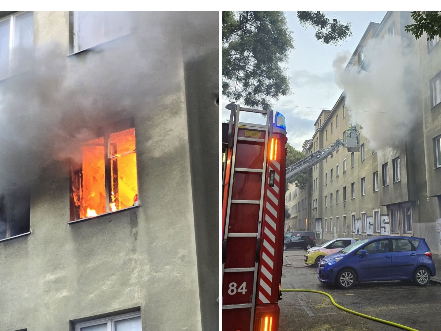 Feuerwehreinsatz in Wien-Meidling. Feuerwehreinsatz in Wien-Meidling.
