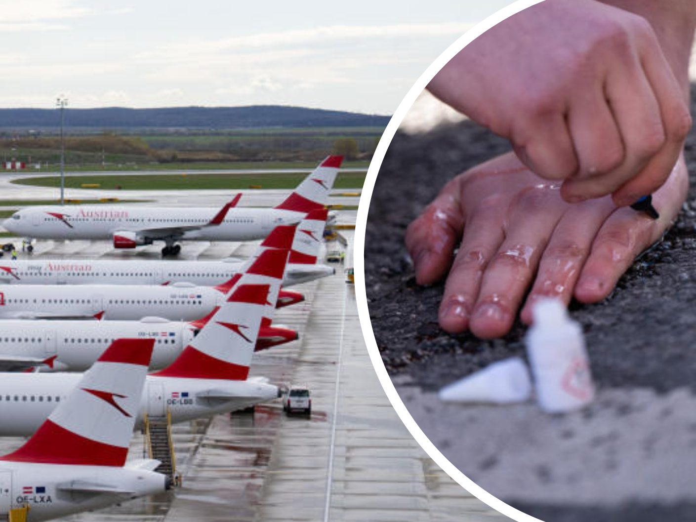 Flughafen Wien rüstet sich vor einer Aktion der "Letzten Generation". Flughafen Wien rüstet sich vor einer Aktion der "Letzten Generation".