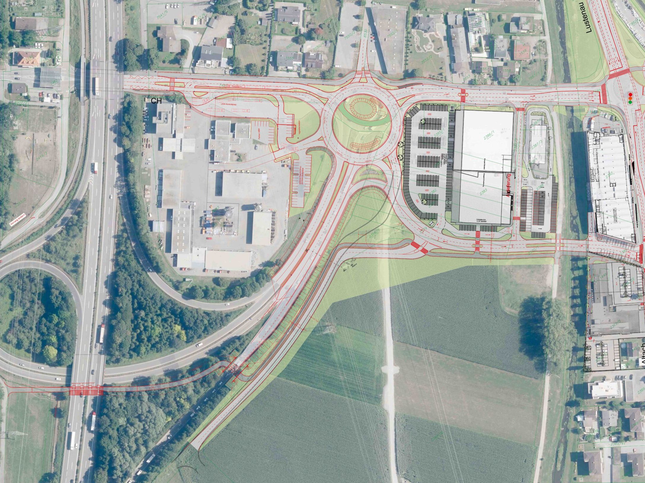 Großkreisel für die A 14-Anschlussstelle und neue Spange in Hohenems