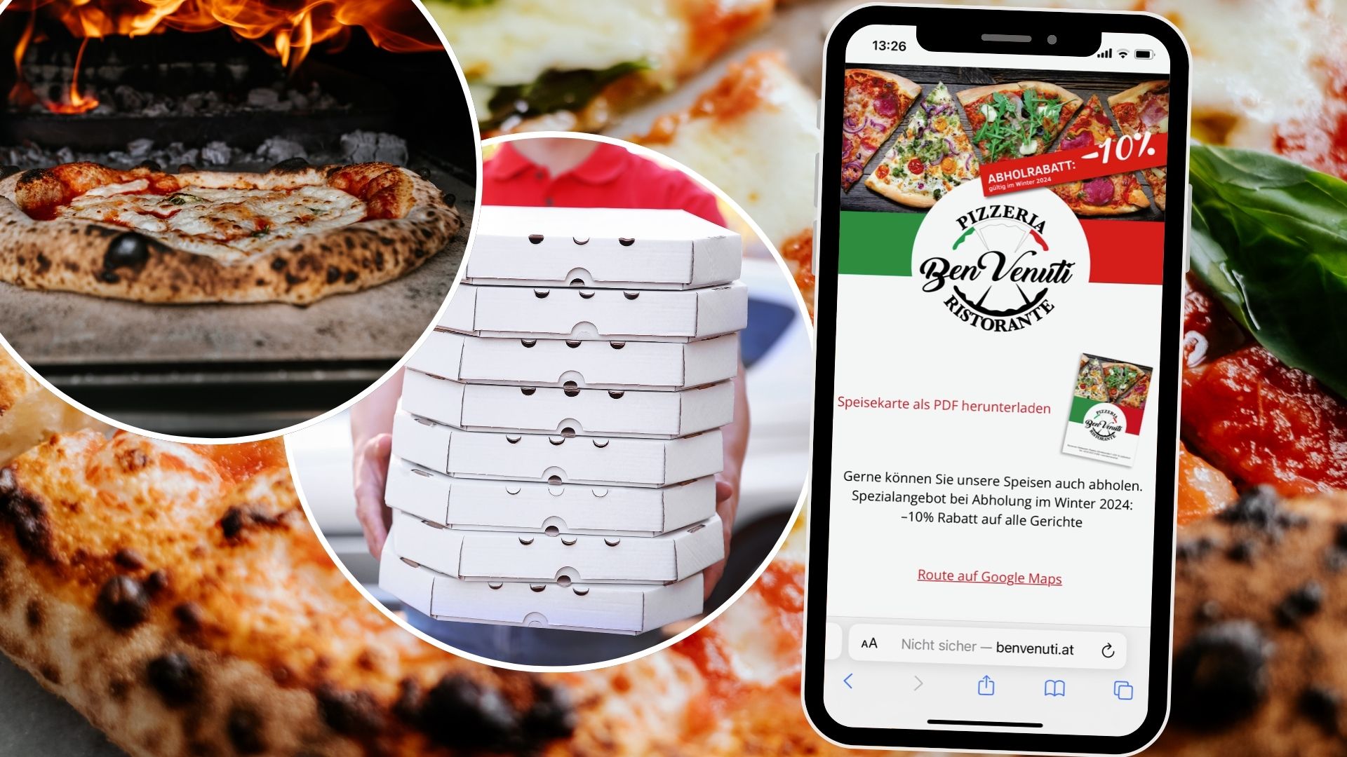 Ob saftige Steinofen-Pizzen oder hausgemachte Pasta, die Pizzeria Benvenuti bietet für jeden Geschmack etwas Besonderes. Ob saftige Steinofen-Pizzen oder hausgemachte Pasta, die Pizzeria Benvenuti bietet für jeden Geschmack etwas Besonderes.