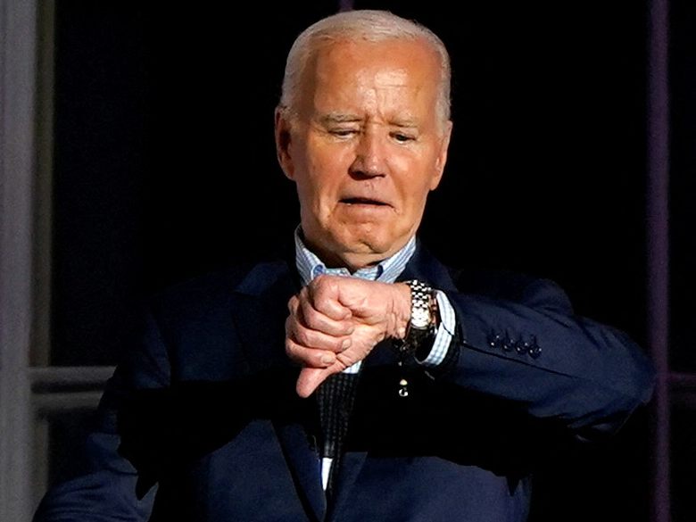US-Präsident Joe Biden bei den Feiern am amerikanischen Independence Day. US-Präsident Joe Biden bei den Feiern am amerikanischen Independence Day.