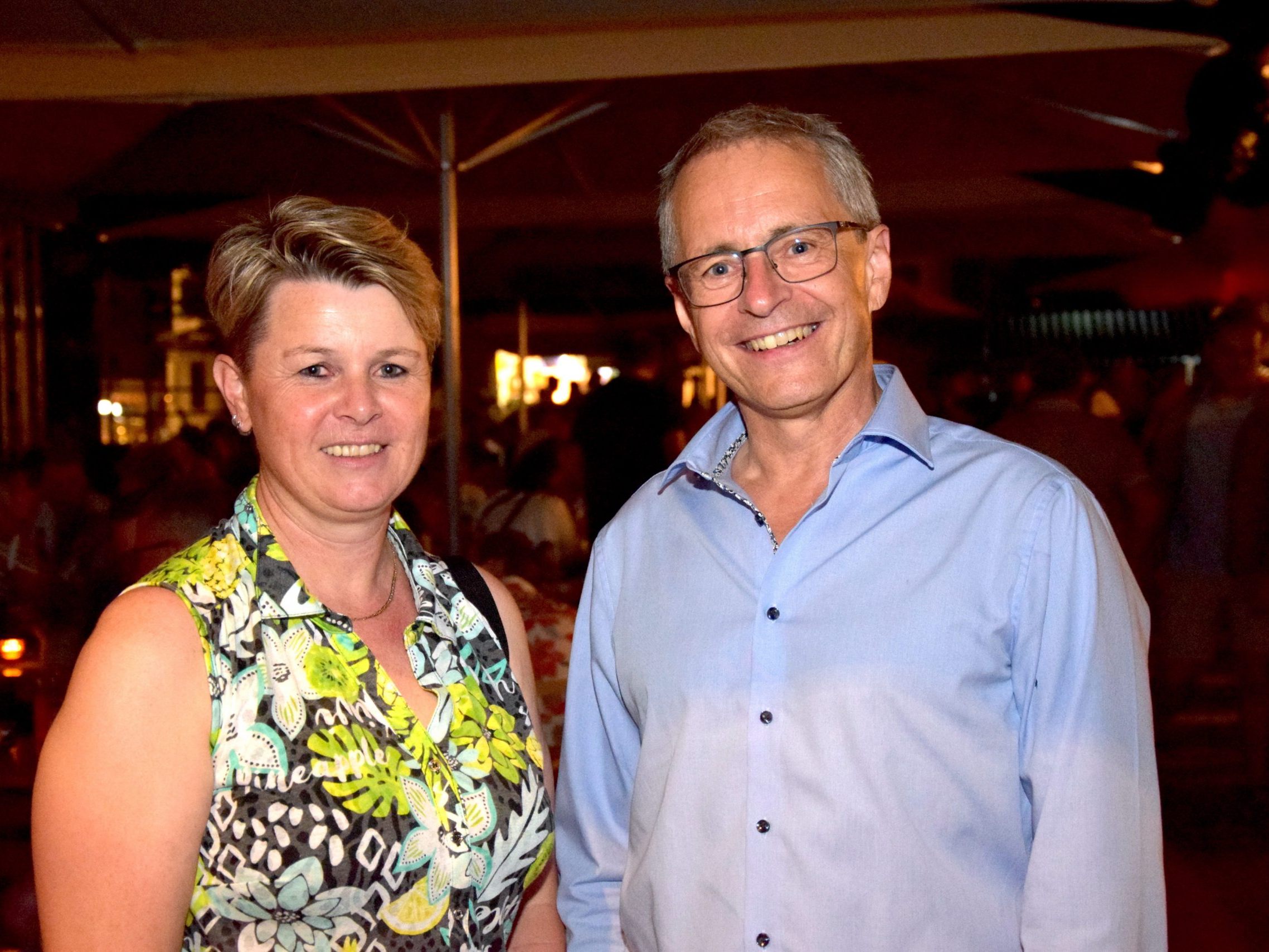 Der Vizebürgermeister der Marktgemeinde Schruns, Norbert Haumer, freute sich, die Vandanser Vizebürgermeisterin Ina Bezlanovits beim Genussfest begrüßen zu dürfen.