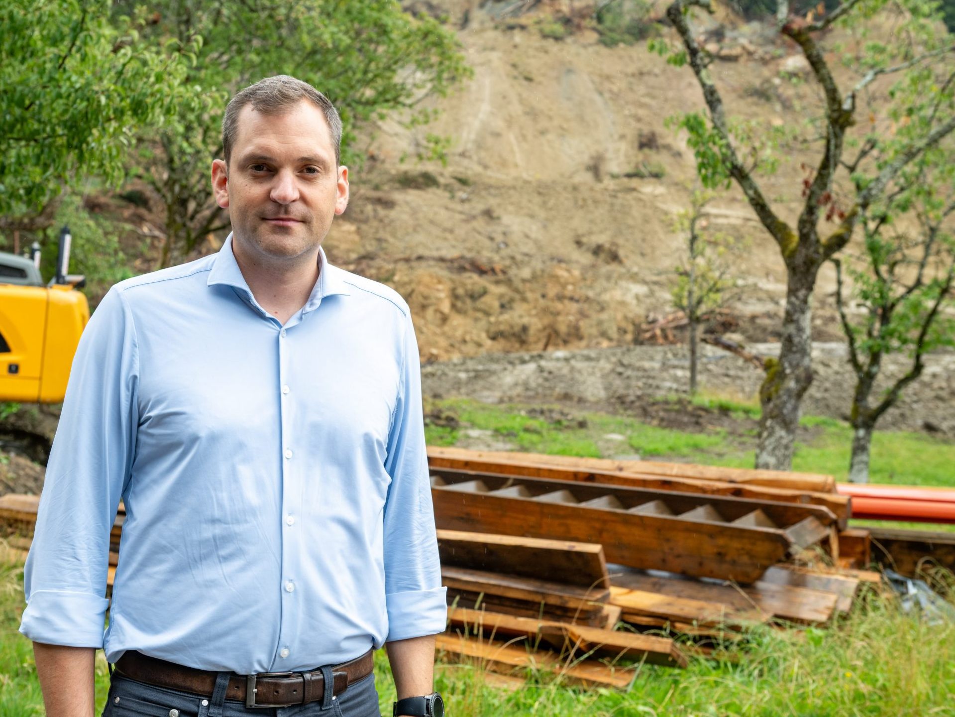 Bürgermeister Andreas Kresser hätte den Bewohnern gerne bessere Nachrichten überbracht.