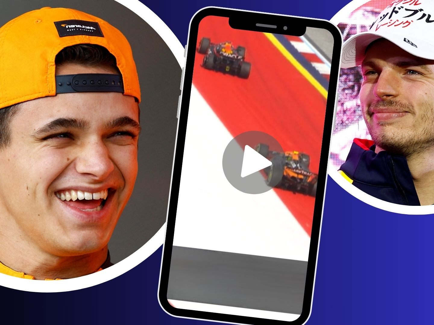 Verstappen und Norris nach der "rennenprägenden" Kollision