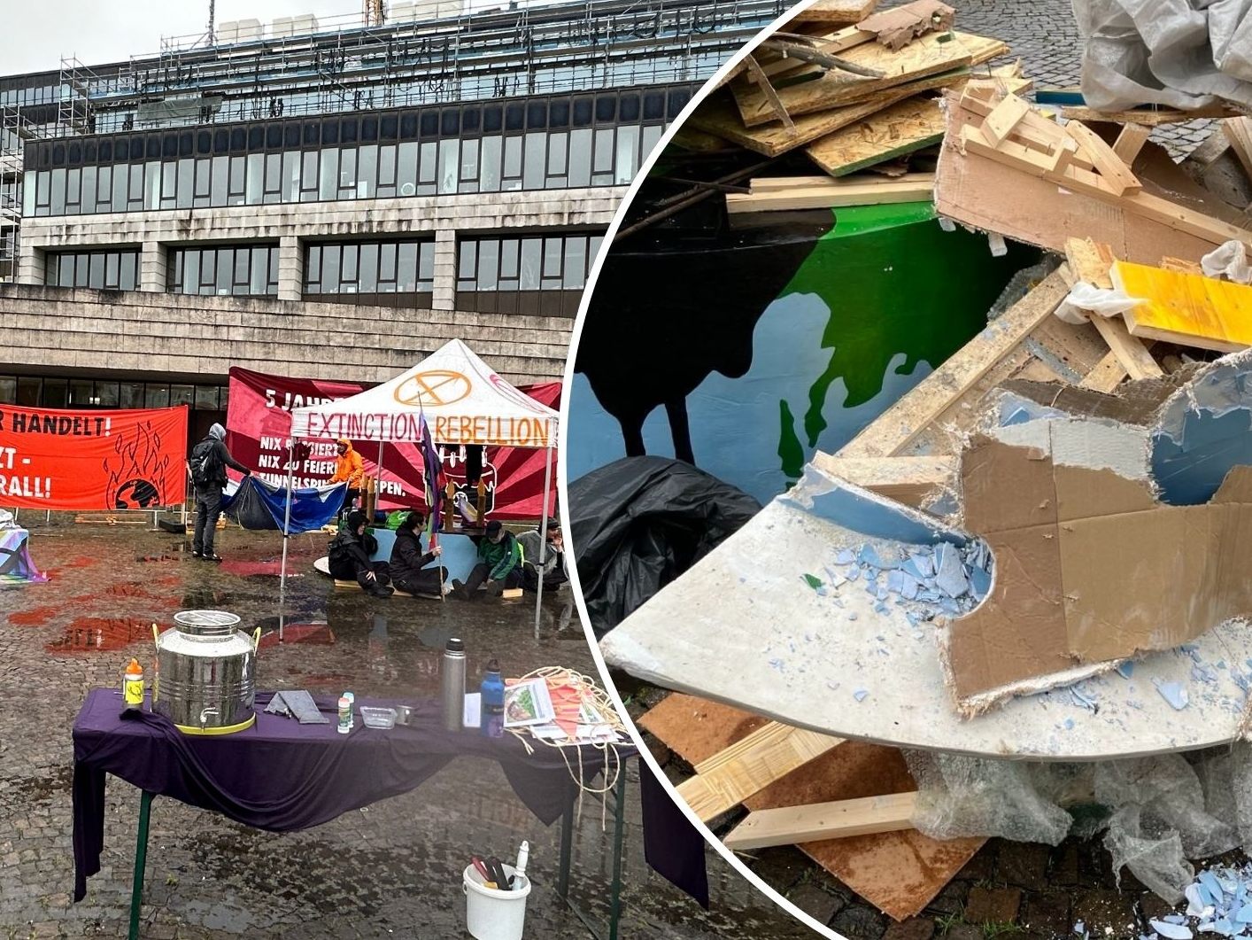 Wer räumt auf, wenn der Protest vorbei ist?