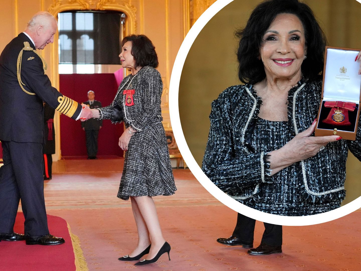 Shirley Bassey im Orden der Companions of Honour aufgenommen Shirley Bassey im Orden der Companions of Honour aufgenommen