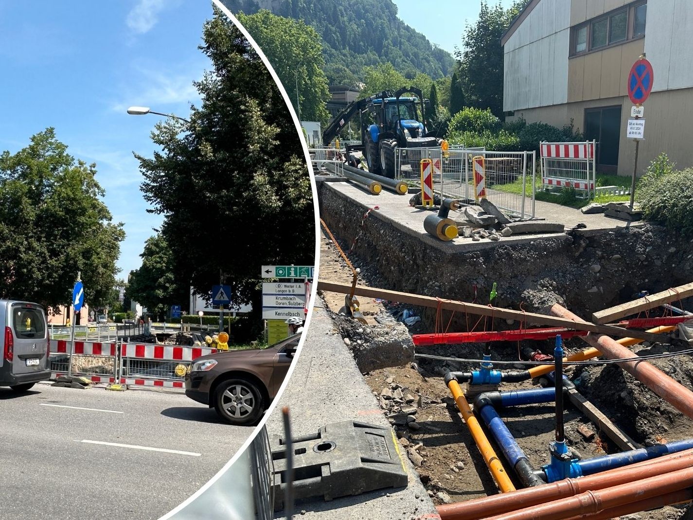 Das Nahwärmenetz in Bregenz Weidach wird ausgebaut.