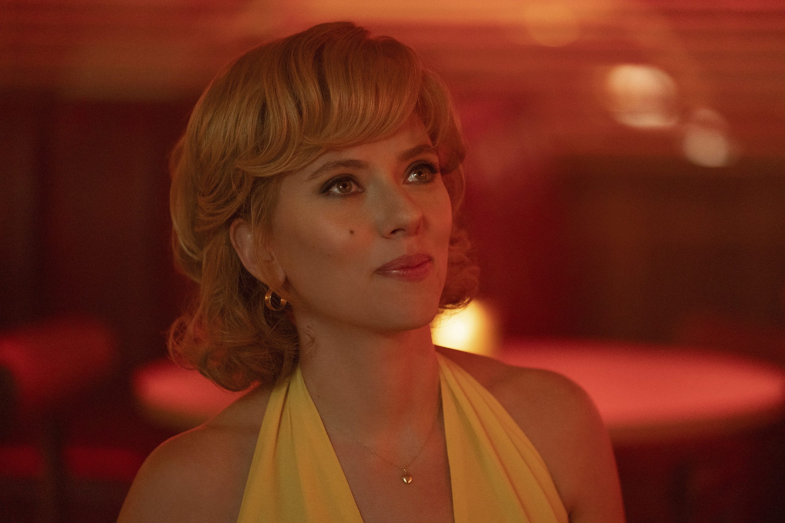 Johansson beim Dreh.