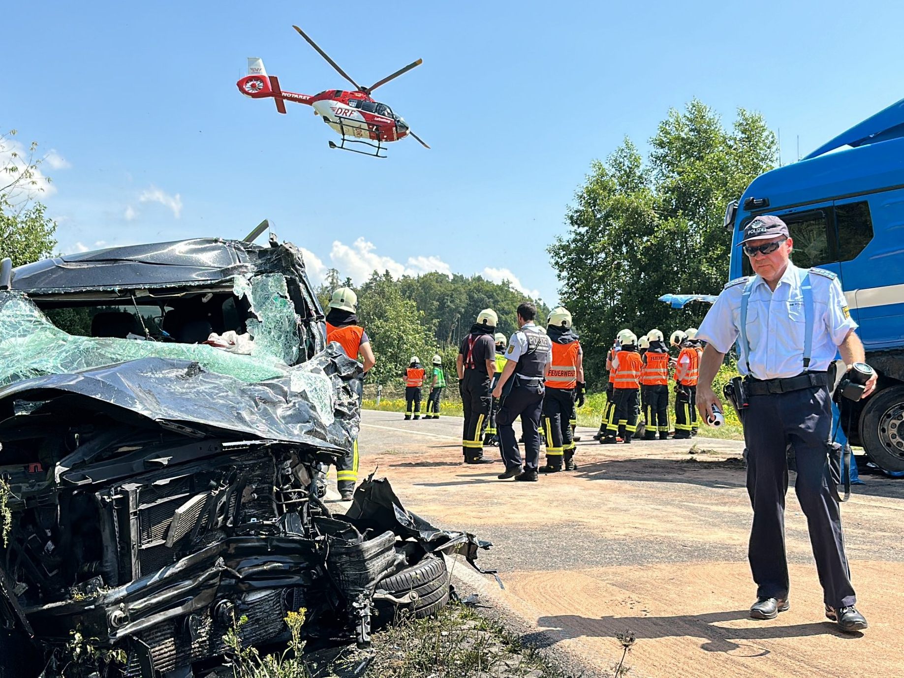 Eine Person wurde schwer verletzt. Eine Person wurde schwer verletzt.