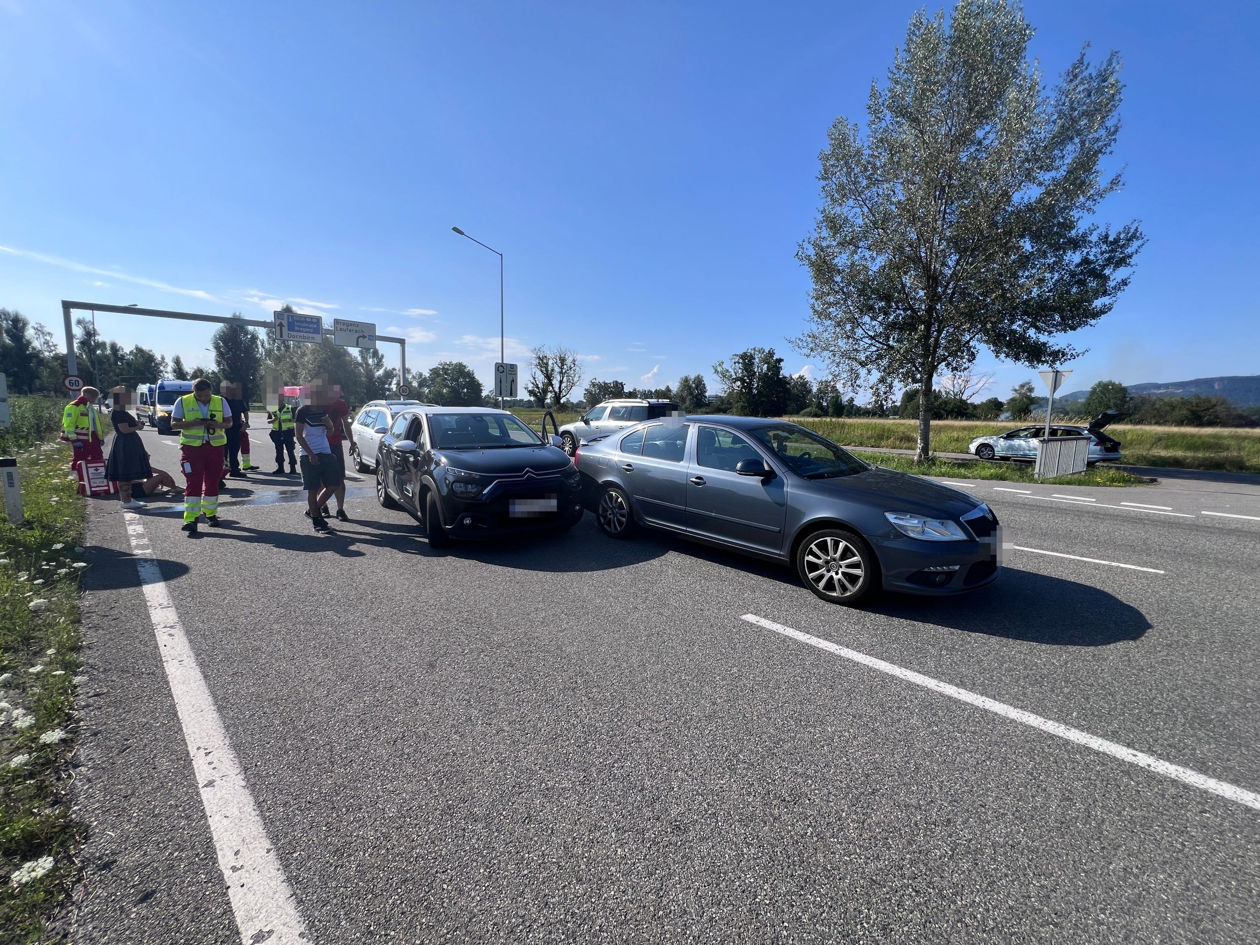 Unfall auf der L200.