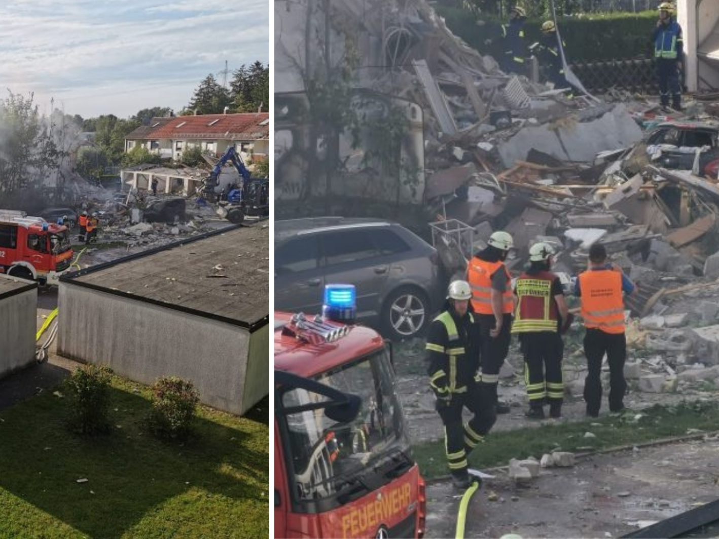 Kriminalisten werden sich demnächst den Ort der Explosion in Memmingen genauer ansehen. Kriminalisten werden sich demnächst den Ort der Explosion in Memmingen genauer ansehen.