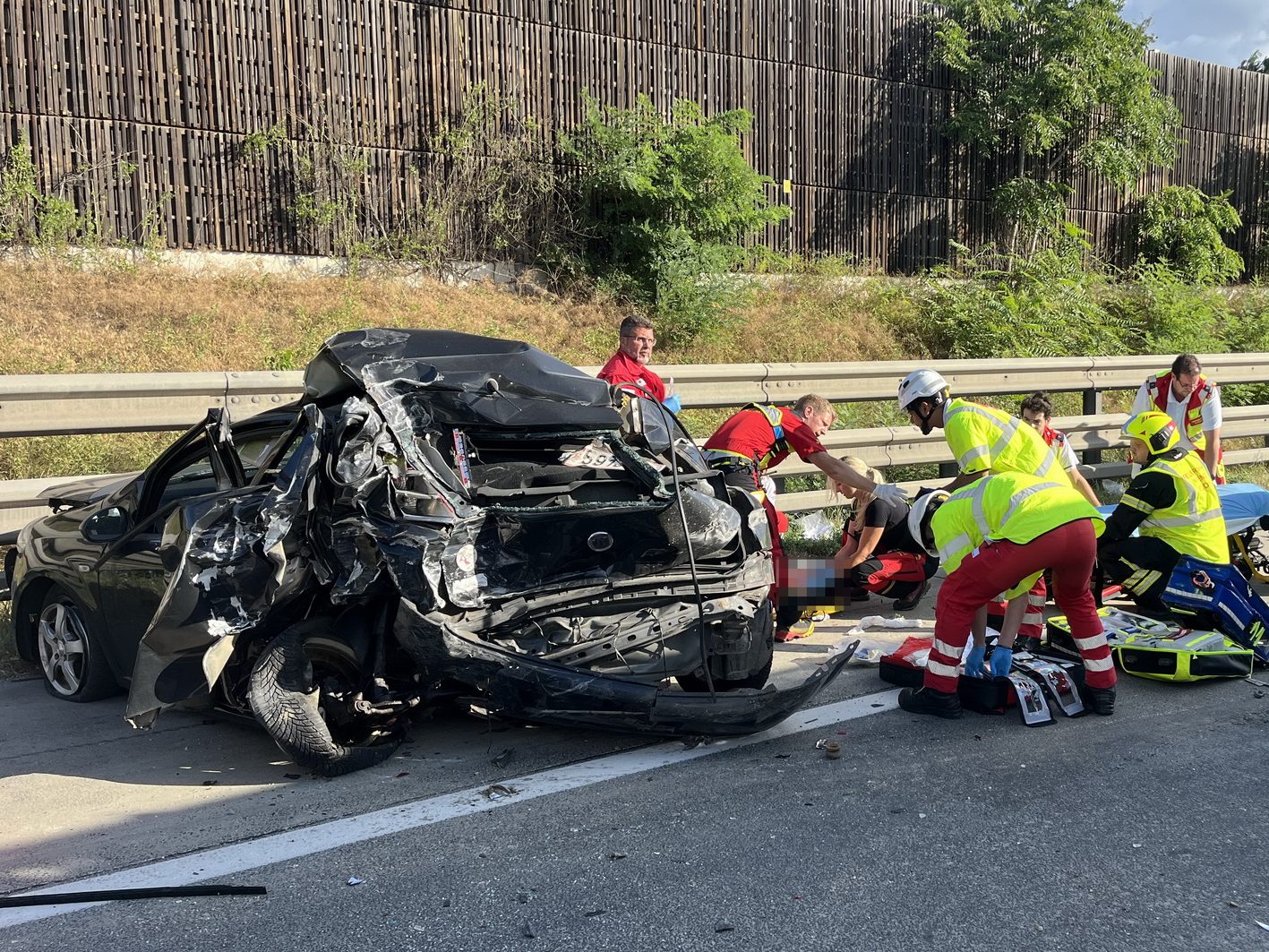 Schwerer Verkehrsunfall im Morgenverkehr.