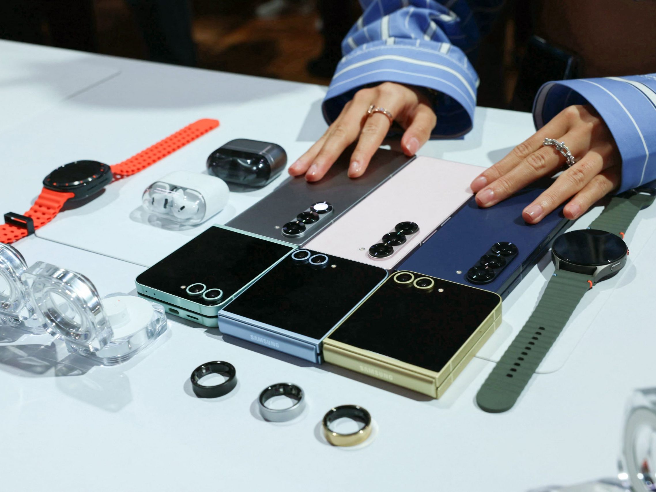 Samsung hat seine neuen Produkte vorgestellt. Samsung hat seine neuen Produkte vorgestellt.