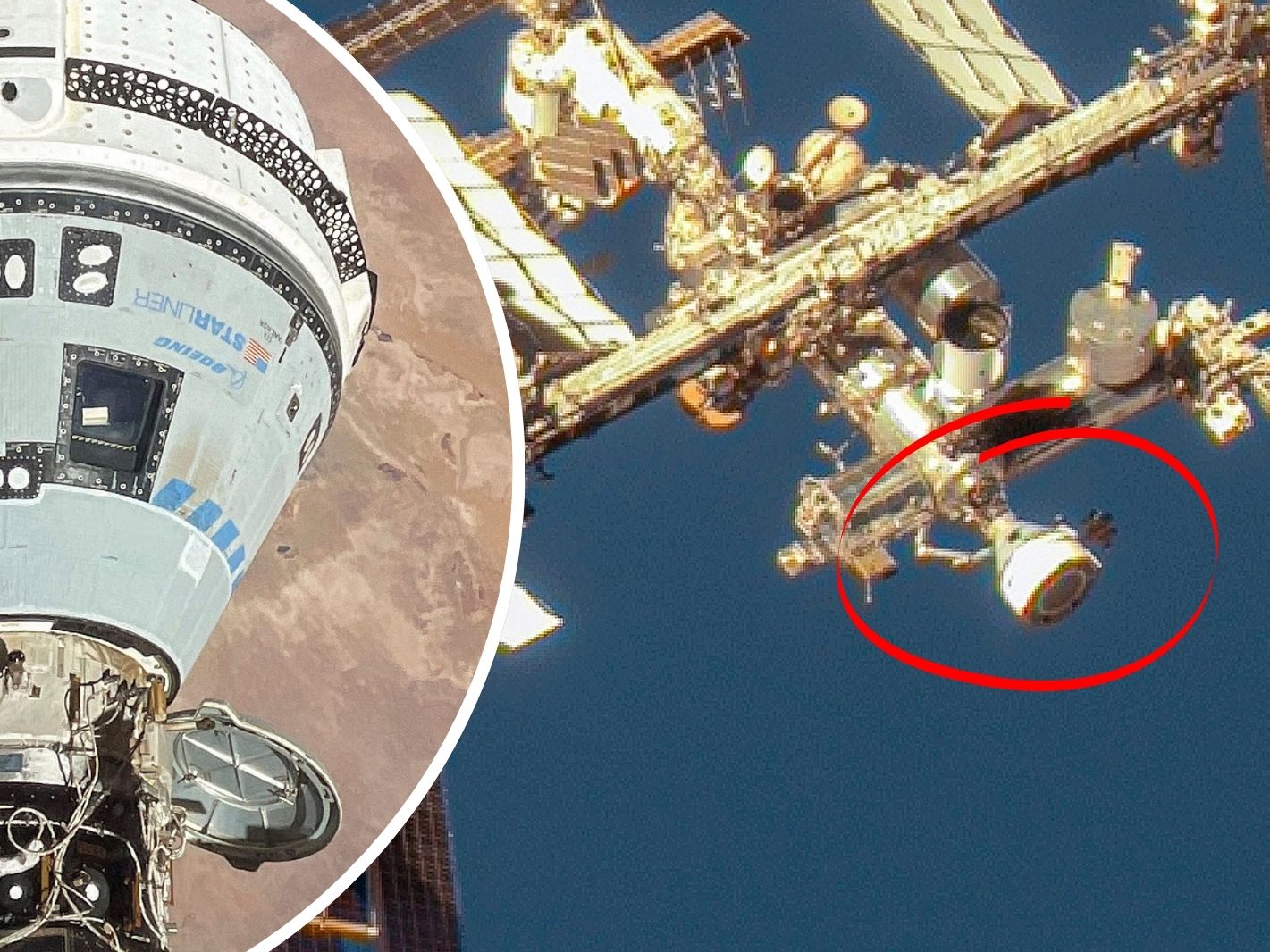 Starliner-Probleme verzögern Rückkehr der Astronauten von der ISS. Starliner-Probleme verzögern Rückkehr der Astronauten von der ISS.