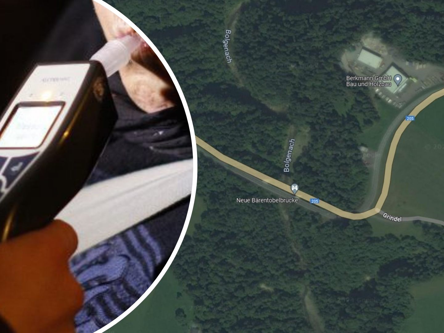 Der Unfall ereignete sich in Richtung Krumbach kurz vor der Bärentobelbrücke. (Symbolbild)
