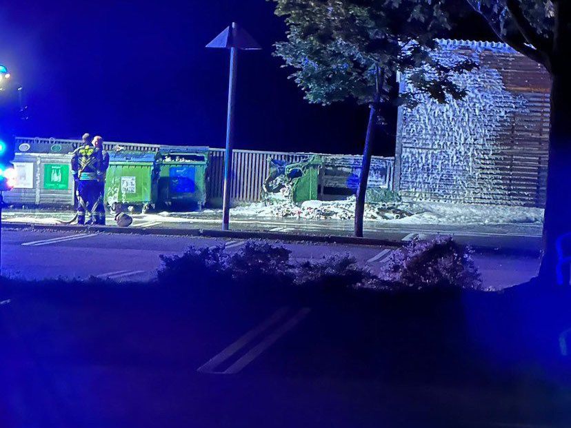 Brand eines Containers in Lochau.