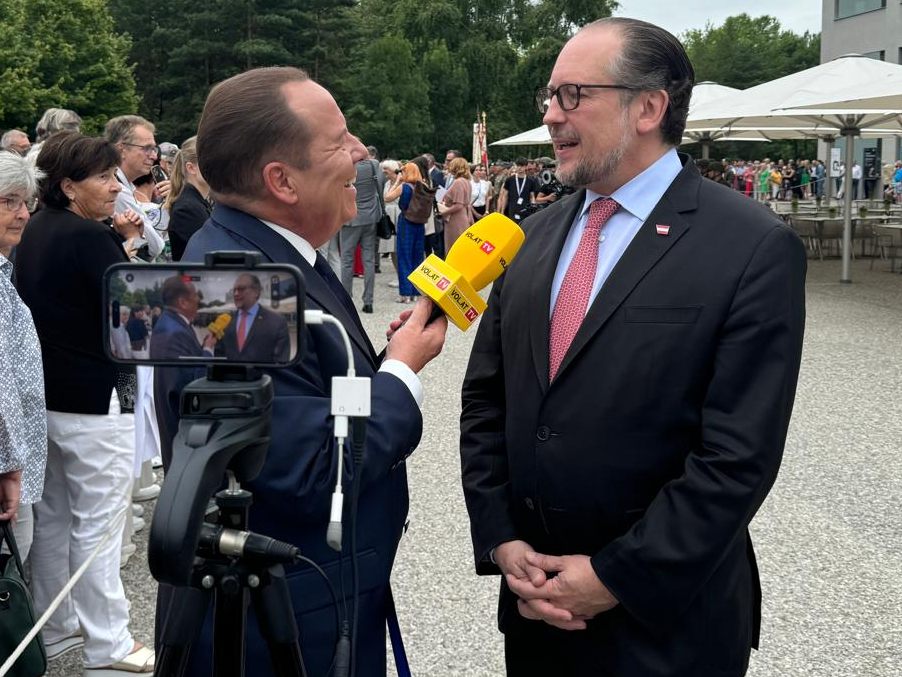 Bundesminister Schallenberg beim VOL.AT-Interview