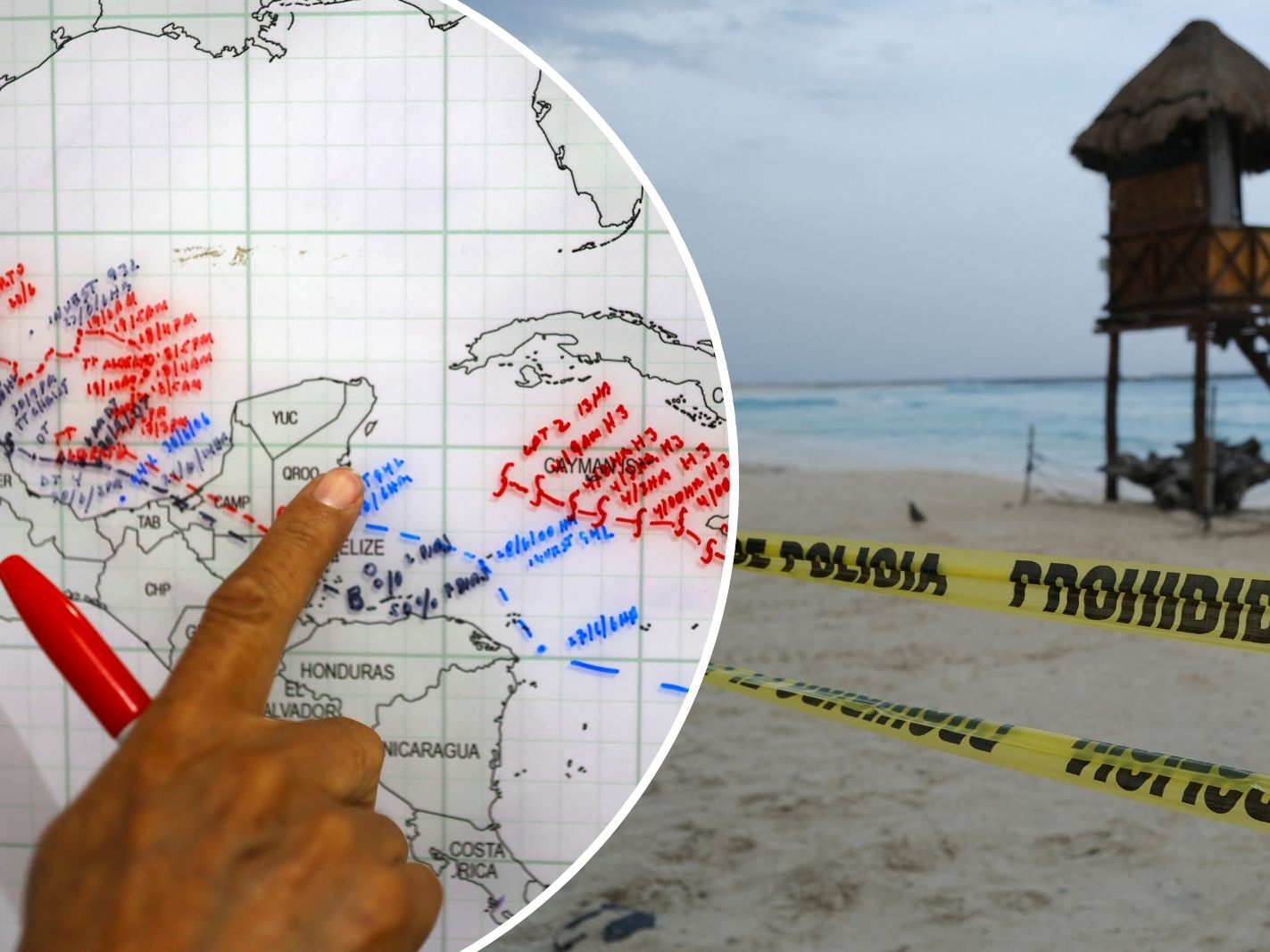 Hurrikan "Beryl" vor Mexiko: Höchste Warnstufe in Urlaubsorten.