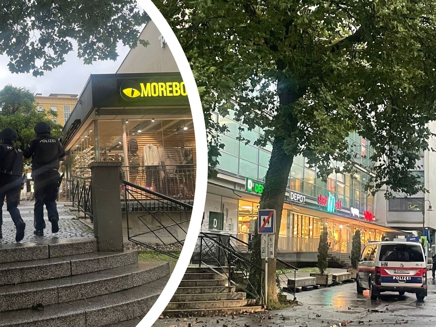 Großeinsatz beim Stadtmarkt Dornbirn