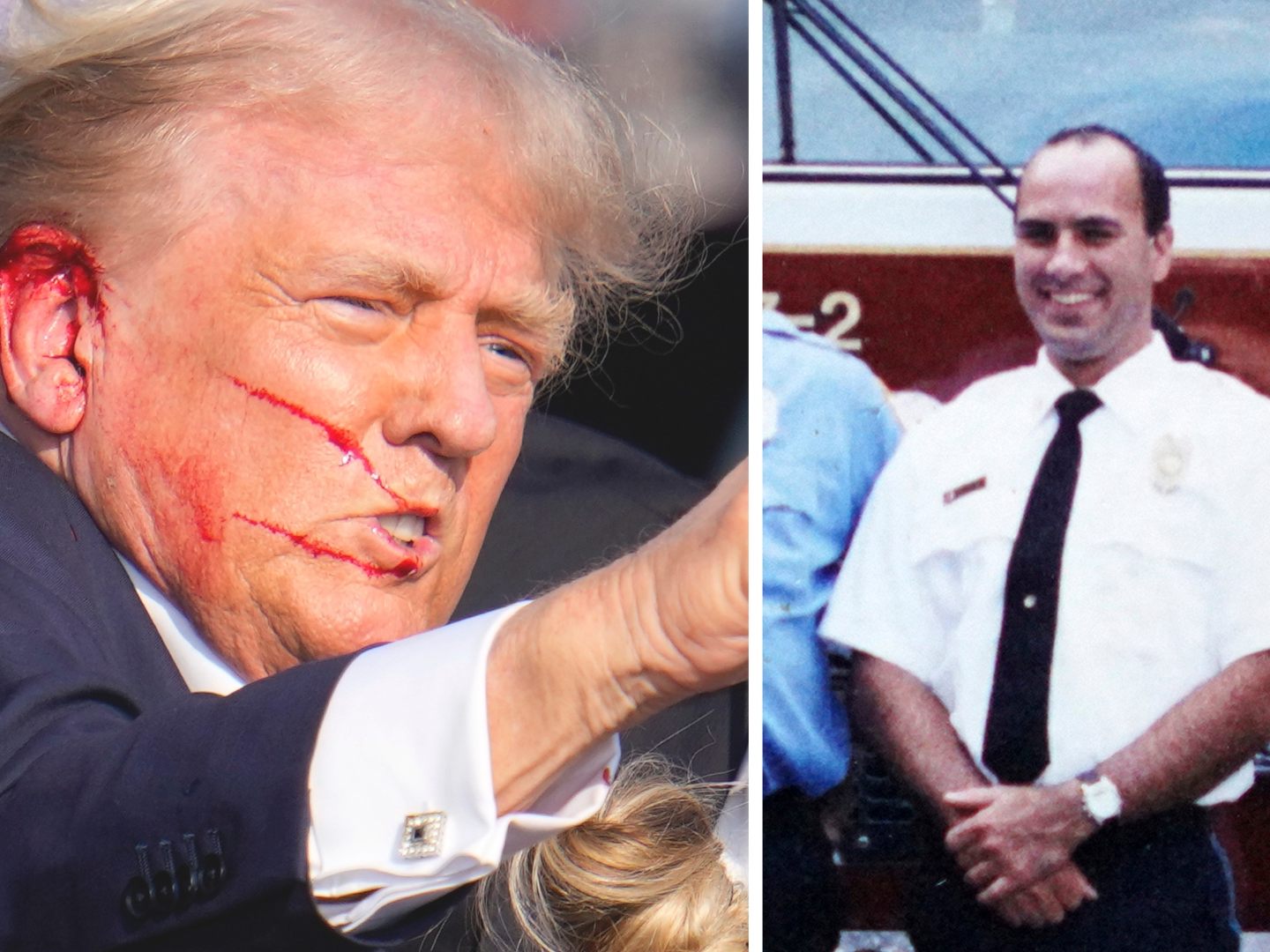 Bei den Schüssen auf Trump wurde ein Feuerwehrmann getötet Bei den Schüssen auf Trump wurde ein Feuerwehrmann getötet