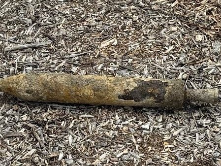 In Wien-Simmering entdeckt: Eine russische Katjuscha-Rakete.