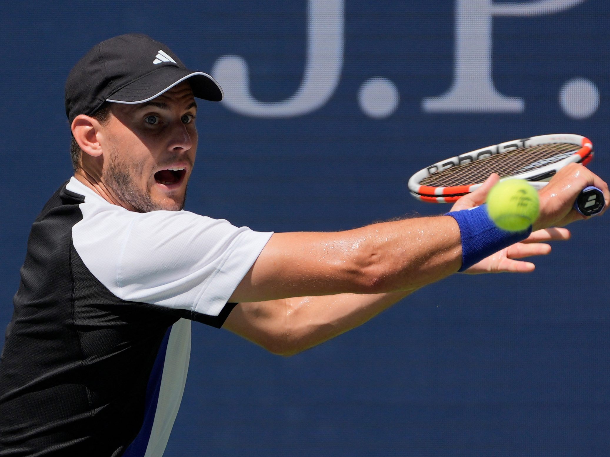 Der Lokalmatador Ben Shelton ließ Dominic Thiem bei seiner letzten Grand-Slam-Teilnahme keine Chance.