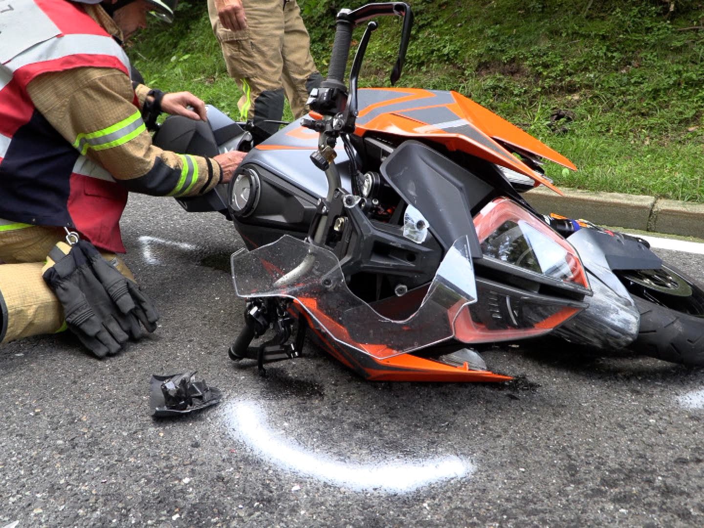 Motorradfahrer kam zu Sturz