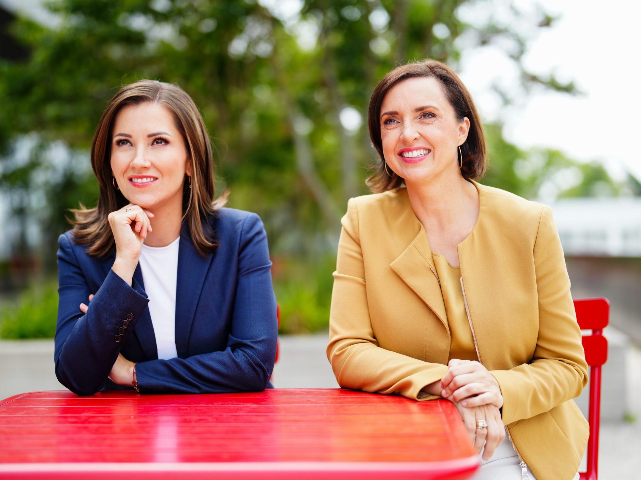 Alexandra Maritza Wachter ("ZiB") und Susanne Schnabl ("Report") im APA-Interview. Alexandra Maritza Wachter ("ZiB") und Susanne Schnabl ("Report") im APA-Interview.