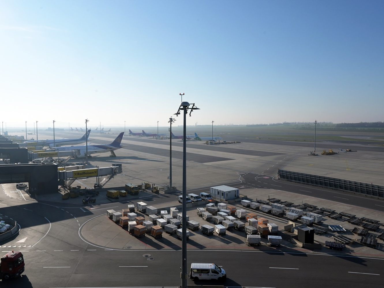 Der Flughafen Wien.