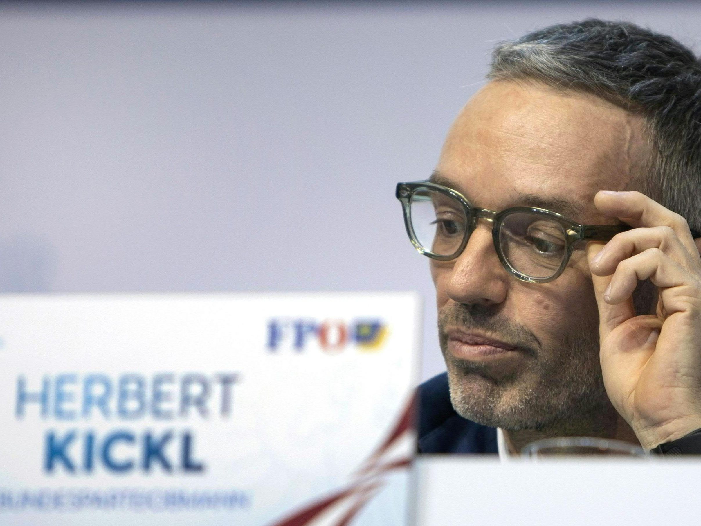 FPÖ-Chef Herbert Kickl. FPÖ-Chef Herbert Kickl.