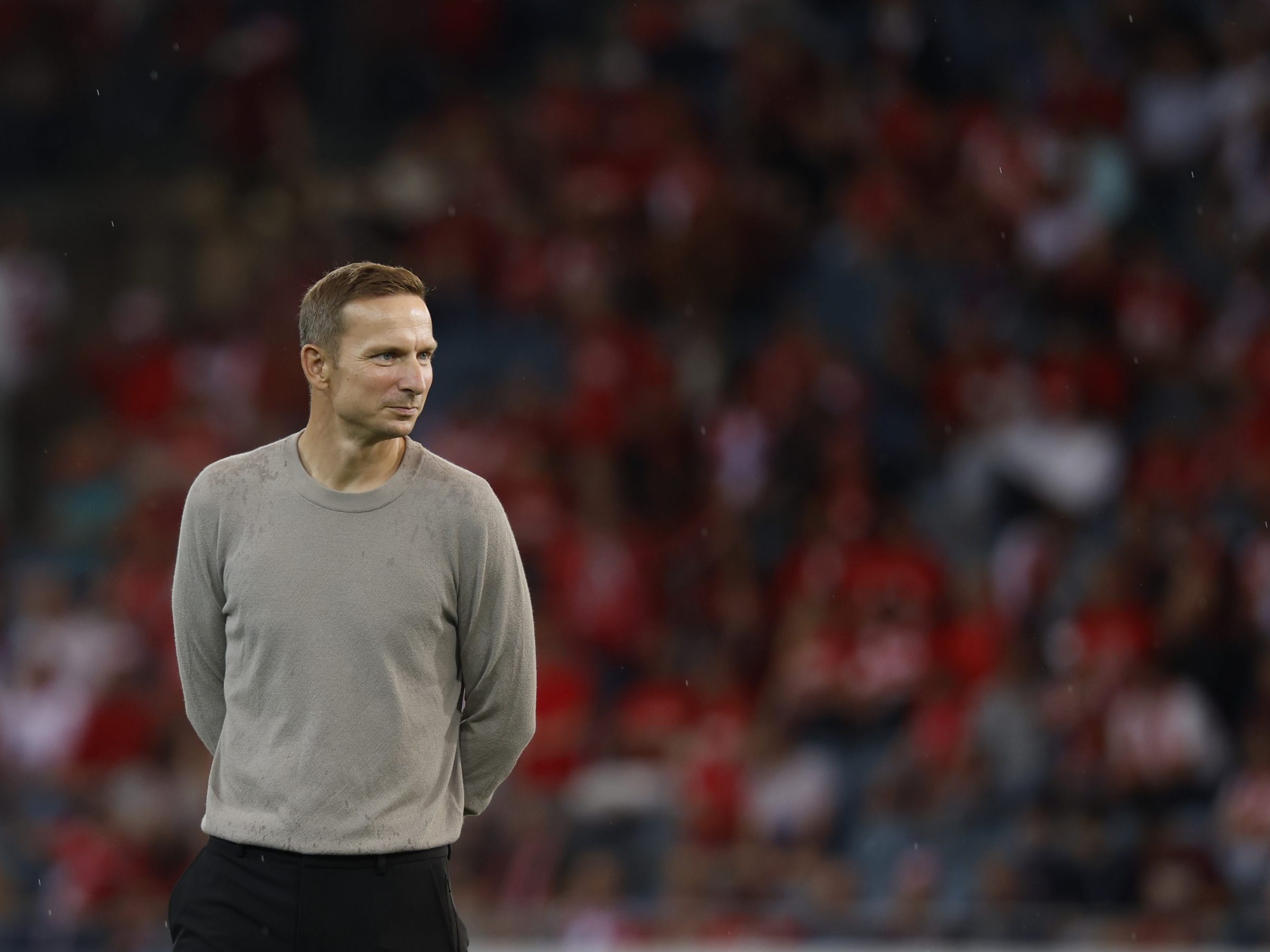 Für Salzburg - im Bild Trainer Lijnders - geht es am Dienstag gegen Twente. Für Salzburg - im Bild Trainer Lijnders - geht es am Dienstag gegen Twente.