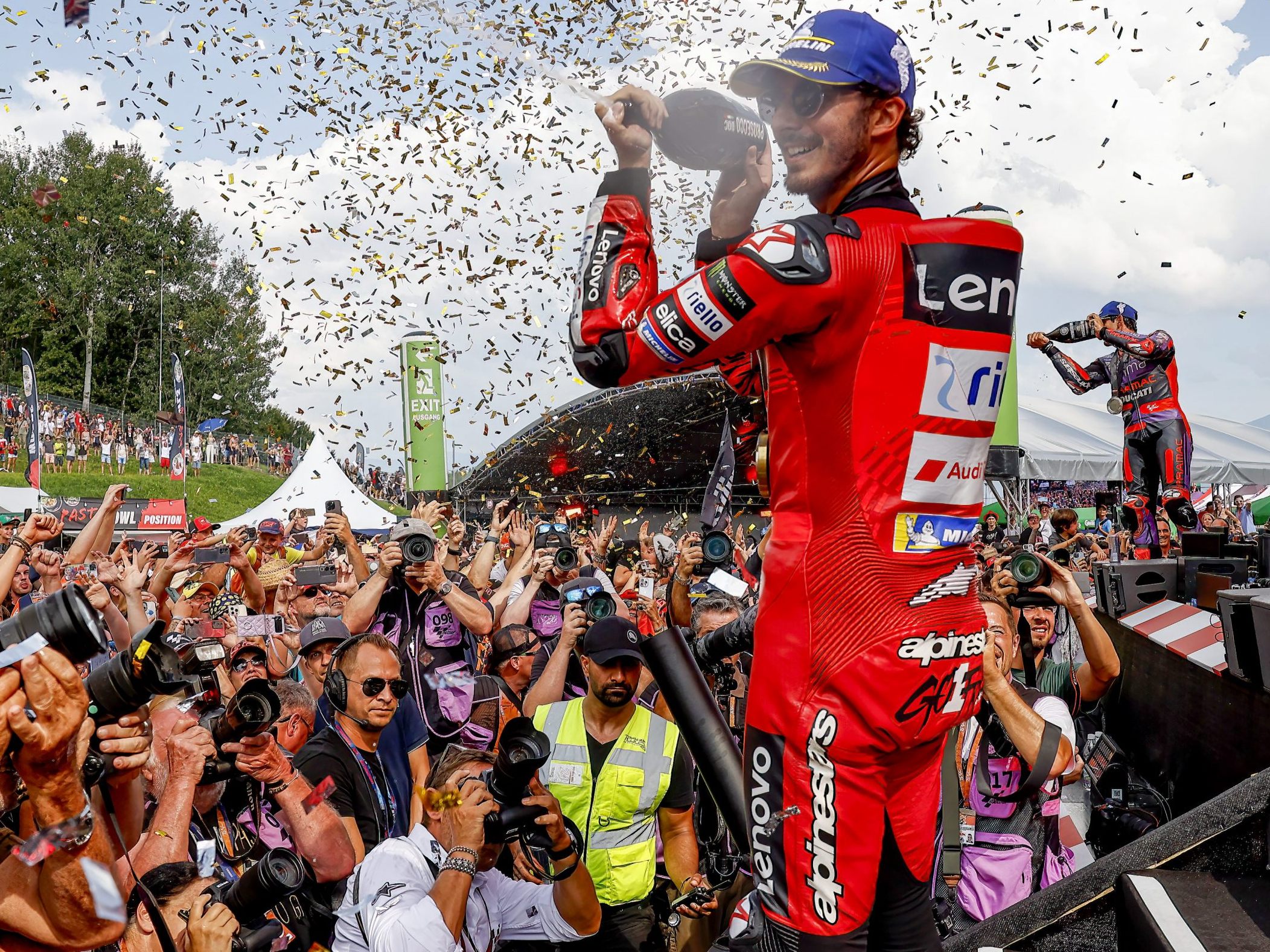 Bagnaia in Spielberg wieder voran.