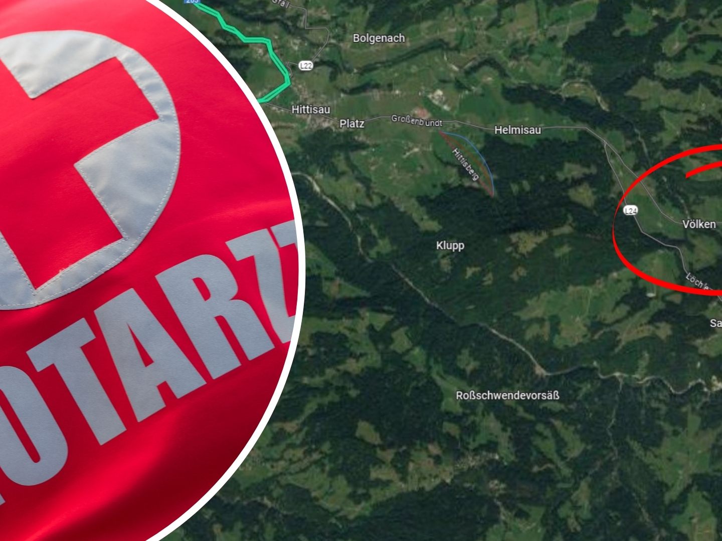 Die L5 musste nach dem Unfall für etwa eine Stunde gesperrt werden. Die L5 musste nach dem Unfall für etwa eine Stunde gesperrt werden.