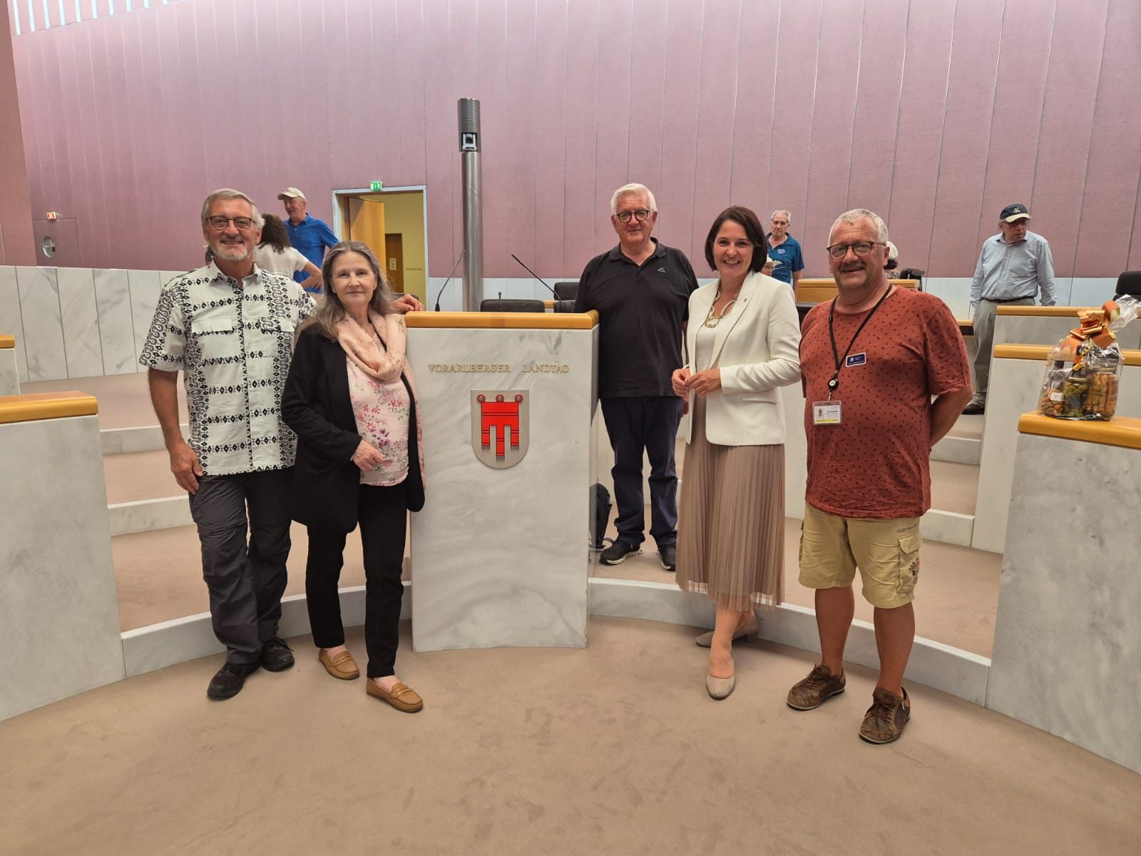 Eine Delegation vom Kulturverein Brüssel besuchte in Vorarlberg auch das Landhaus und die Stadt Feldkirch.