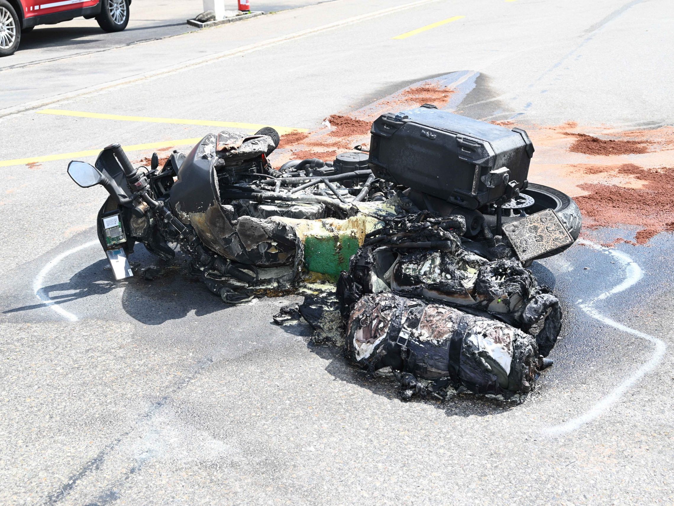 Schwerer Unfall über der Grenze in der Schweiz.