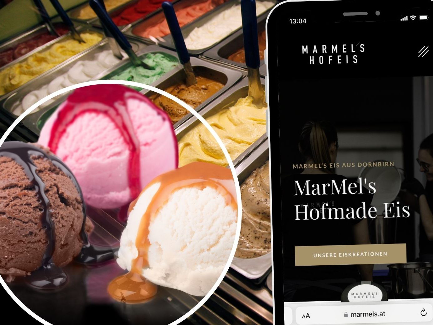 MarMel's Hofeis, ein Familienunternehmen in Vorarlberg. MarMel's Hofeis, ein Familienunternehmen in Vorarlberg.